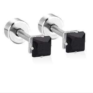 small 4mm screw back Earrings